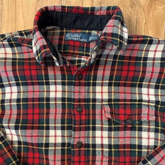 **POLO RALPH LAUREN** flannel button down SIZE LARGE - Picture 2 of 6